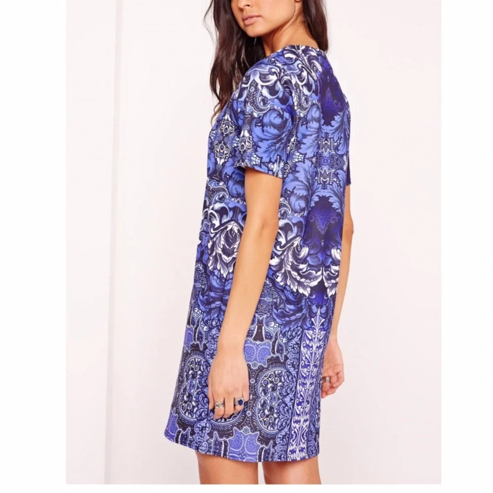 Misguided indigo Porcelain Shift dress
